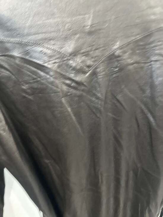 Nanushka Black Vegan Leather Belted Maya Mini Shirt Dress Size S - Picture 9 of 10